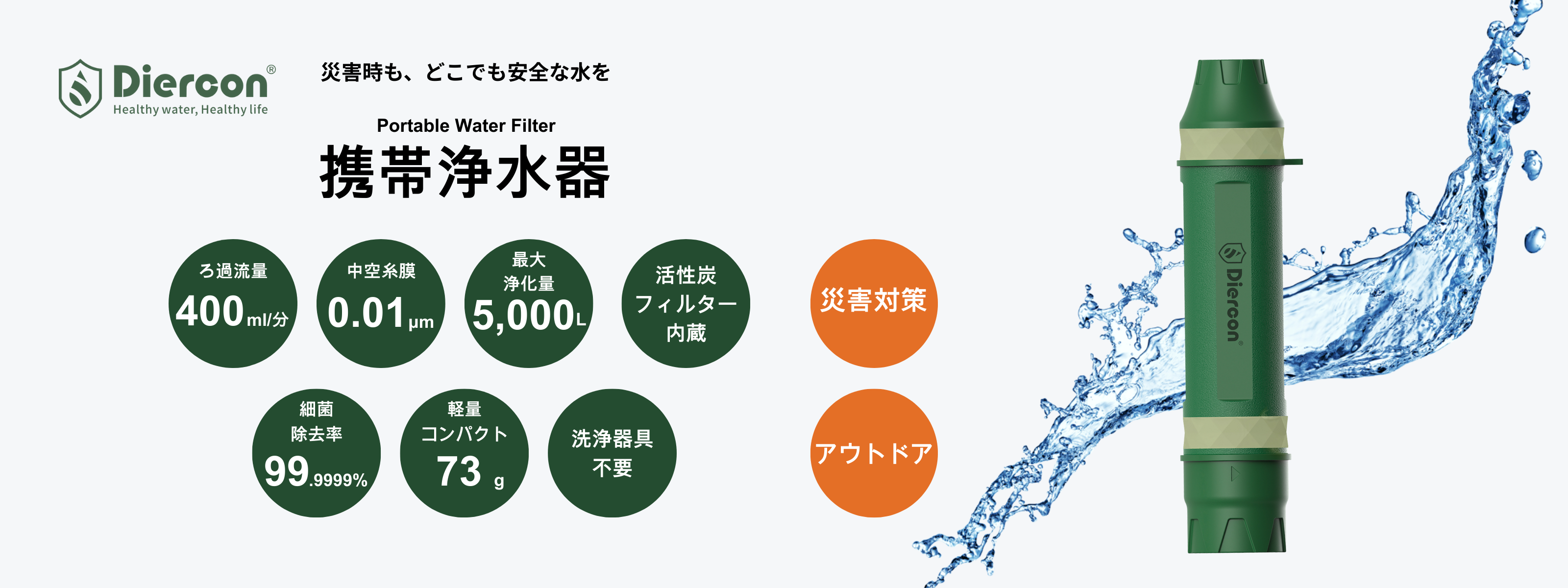 ポータブル浄水器